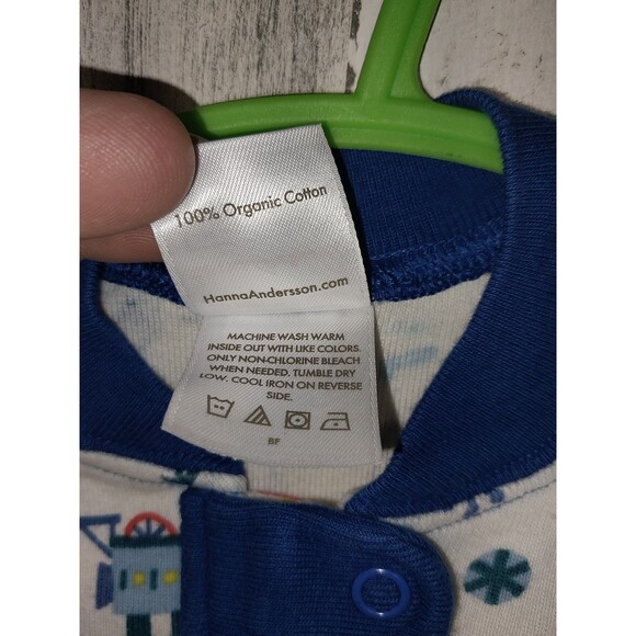 Hanna Andersson 0-3 Mo. 50cm Sleeper One Piece Lot Of 3 Footless Organic Cotton - Picture 4 of 9